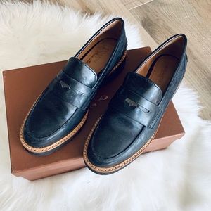 Coach Black Leather Loafers
